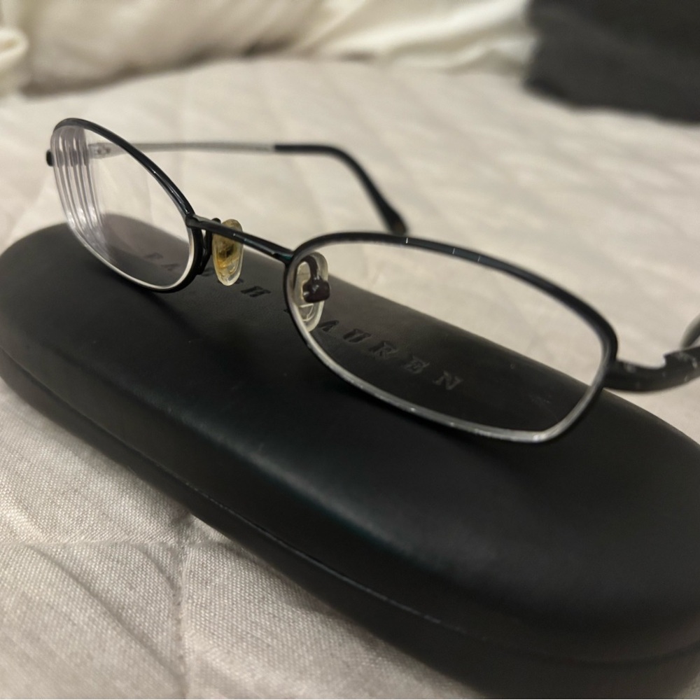 Ralph Lauren Black Glasses Case with PRESCRIPTION lenses
